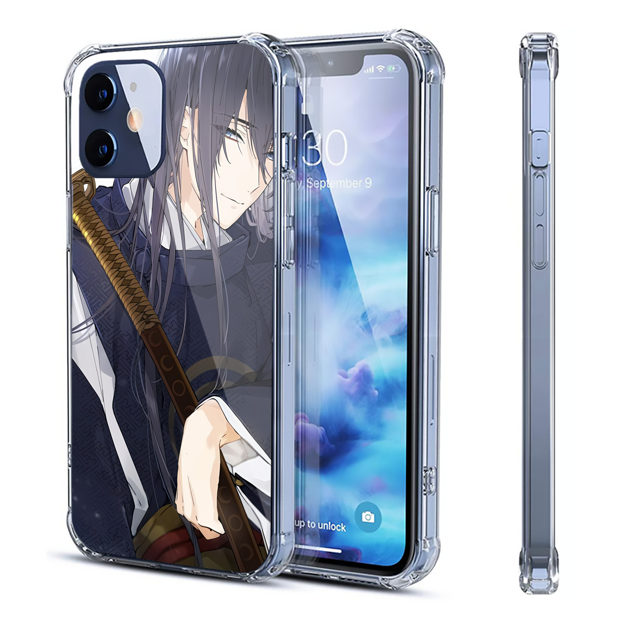 （画像用） 刀剣乱舞 Touken Ranbu 【iPhone 12シリーズ対応】透明スマホケース（クリアソフトケース）